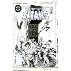 Jose Luis Garcia-Lopez - Original Cover Art for Tales of the Teen Titans #78 (DC, 1987). A magnifice