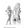 Image 1 : Blas Gallego - Original Illustration, "Leather & Lace" (undated). Best known for his painted work an