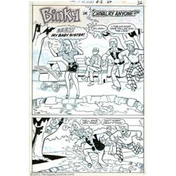 Stan Goldberg - Original Art for Binky #80, Lot of 2 Complete Stories (DC, 1971). Here are two compl