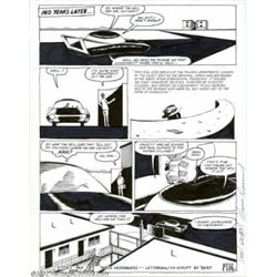 Mario Hernandez - Original Art for Love and Rockets #2, page 62 (Fantagraphics, 1982). This page wra