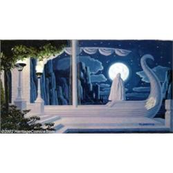 Greg and Tim Hildebrandt - Original Preliminary Painting, "At the Grey Havens" (1978).Done as a prel