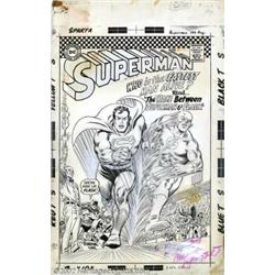 Carmine Infantino - Original Cover Art for Superman #199 (DC, 1967). We don't throw the word legenda