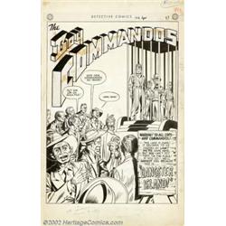 Carmine Infantino - Original Splash Page for Detective #146, Boy Commandos (DC, 1949). This is an ea