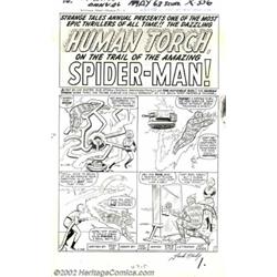 Jack Kirby and Steve Ditko - Original Splash Page Art for Strange Tales Annual #2 (Marvel, 1963). A.
