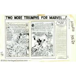 Jack Kirby and Bill Everett - Original Art for Tales to Astonish #56 (Marvel, 1964). Here's a one-of