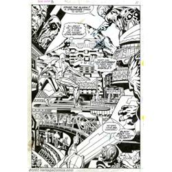 Jack Kirby and Herb Trimpe - Original Splash Page Art for Silver Surfer #18 (Marvel, 1970). Sound th