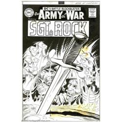 Joe Kubert - Original Cover Art for Our Army at War #189 (DC, 1968). This incredible cover depicts S
