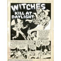 Joe Kubert - Original Art for All New Comics #6, Complete 5-page Story, "Witches Kill At Daylight" (