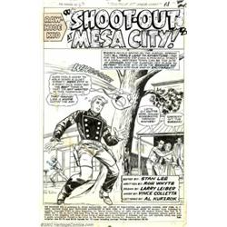 Larry Lieber and Vince Colletta - Original Splash Page Art for The Rawhide Kid #63, page 1, (Marvel,
