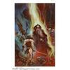 Image 1 : Maren - Original Painting, "Sword of the Sorcerer" (undated). A stunning image depicting the classic