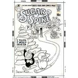 Sheldon Mayer - Original Cover Art for Sugar and Spike #95 (DC, 1971). Sheldon Mayer is arguably one
