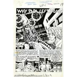 Joe Orlando - Original Splash Page Art for Weird Science #11, page 1, (EC, 1952). This fabulous Joe.