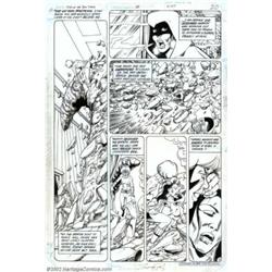 George Perez and Mike DeCarlo - Original Art for Tales of the Teen Titans #43, page 17 (DC, 1984). G