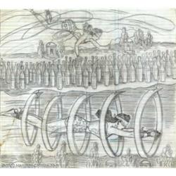 H.G. Peter - Original Drawing of Wonder Woman (unpublished, undated). Here's the one you've all been