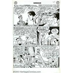Al Plastino - Original Art for Superman #93, page 9, (DC, 1954). Dishonest landowner Alfred Huntley.