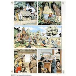 Mike Ploog - Original Art for Adventures of Tom Sawyer, page 35 (Classics Illustrated, 1990). Ploog.