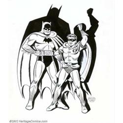 Peter Poplaski - Original Illustration of Batman and Robin (1992). Pete Poplaski began his artistic.