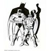 Image 1 : Peter Poplaski - Original Illustration of Batman and Robin (1992). Pete Poplaski began his artistic.