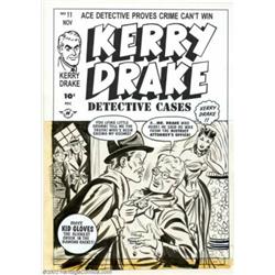 Bob Powell - Original Cover Art for Kerry Drake Detective Cases #11 (Harvey, 1949). This sweet cover