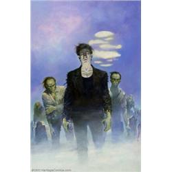Luis Roca - Original Paperback Cover Art, "Zombies Unleashed" (undated). Best known as one of Europe