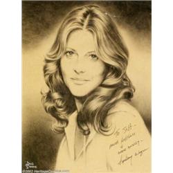 Dave Stevens - Original Art for Portrait of Lindsay Wagner, the Bionic Woman (1976). This piece give