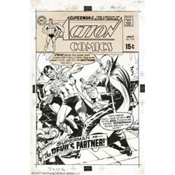 Curt Swan and Neal Adams - Original Cover Art for Action Comics #378 (DC, 1969). A titanic collabora