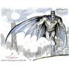 Image 1 : Mark Texeira - Original Illustration of Batman (undated). This watercolor painting of Batman by cove