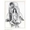 Image 1 : Manuel Sanjulian - Original Illustration, "Tut's Tomb" (undated). There's a joke here about the girl