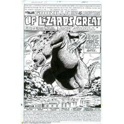 Herb Trimpe and Dan Green - Original Art for Godzilla #17, Complete 16-page Story,  Of Lizard's Grea