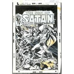 Sonny Trinadad and Tom Palmer - Original Cover Art for Son of Satan #2 (Marvel, 1976). From an era w