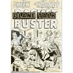 Unknown Artist - Original Cover Art for Green Hornet, Racket Buster (Harvey, undated). This is a gre