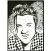 Image 1 : Charles Burns - Original Illustration, "The King" (undated). Elvis hasn't worked up this much of a s