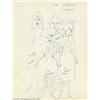 Image 1 : Robert Crumb - Original Sketches (undated). A very interesting sketchbook page by Crumb. On one side