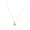 Image 2 : 14KT Yellow Gold 0.50 ctw Diamond Pendant With Chain