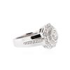 Image 2 : 14KT White Gold 1.09 ctw Diamond Ring