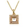 Image 2 : 18KT Yellow Gold 0.16 ctw Diamond Pendant With Chain