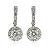 Image 1 : 14KT White Gold 1.62 ctw Diamond Earrings