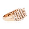 Image 3 : 14KT Rose Gold 3.74 ctw Morganite and Diamond Ring