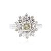 Image 1 : 14KT White Gold 1.48 ctw Diamond Ring