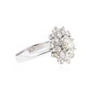 Image 2 : 14KT White Gold 1.48 ctw Diamond Ring
