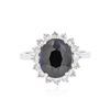 Image 1 : 14KT White Gold 3.31 ctw Sapphire and Diamond Ring