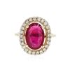 Image 1 : 14KT Yellow Gold 3.89 ctw Ruby and Diamond Ring