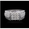 Image 1 : 14KT White Gold 0.51 ctw Diamond Ring