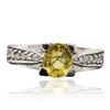 Image 1 : 14KT White Gold 4.95 ctw Sapphire and Diamond Ring