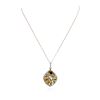 Image 2 : 14KT Yellow Gold 7.44 ctw Citrine and Diamond Pendant With Chain