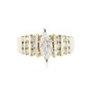 Image 1 : 14KT Yellow Gold 0.91 ctw Diamond Ring