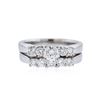 Image 1 : 14KT White Gold 1.00 ctw Diamond Ring