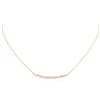 Image 1 : 14KT Rose Gold 0.84 ctw Diamond Necklace