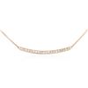 Image 2 : 14KT Rose Gold 0.84 ctw Diamond Necklace