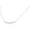 Image 3 : 14KT Rose Gold 0.84 ctw Diamond Necklace